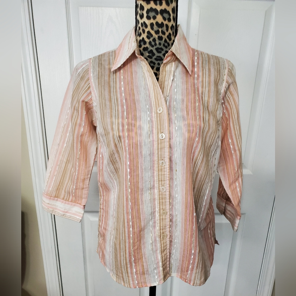 Vintage Dress Barn Striped Blouse